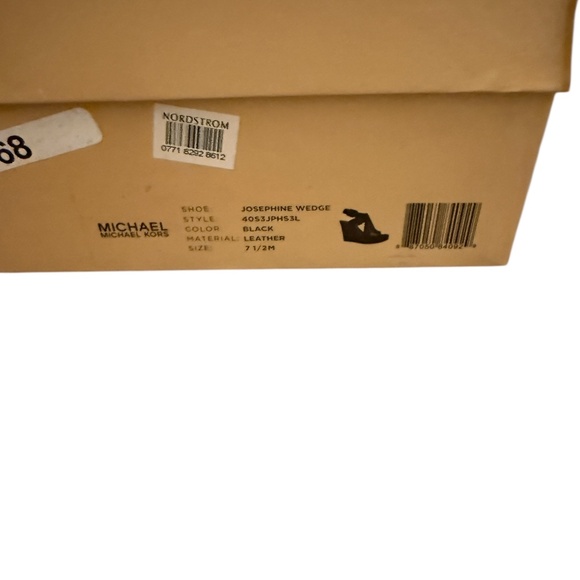 Michael Kors Josephine Wedge Heal, Open Toe, Leather, Used Size 7.5 - Picture 5 of 5
